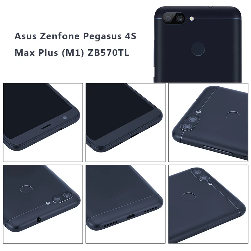 Asus Zenfone Peg asus 4S Max Plus M1 мобильный телефон 18:9 полноэкранный 5," 4 Гб+ 32 ГБ Восьмиядерный 16 МП 4130 мАч сенсорный сотовый телефон Android