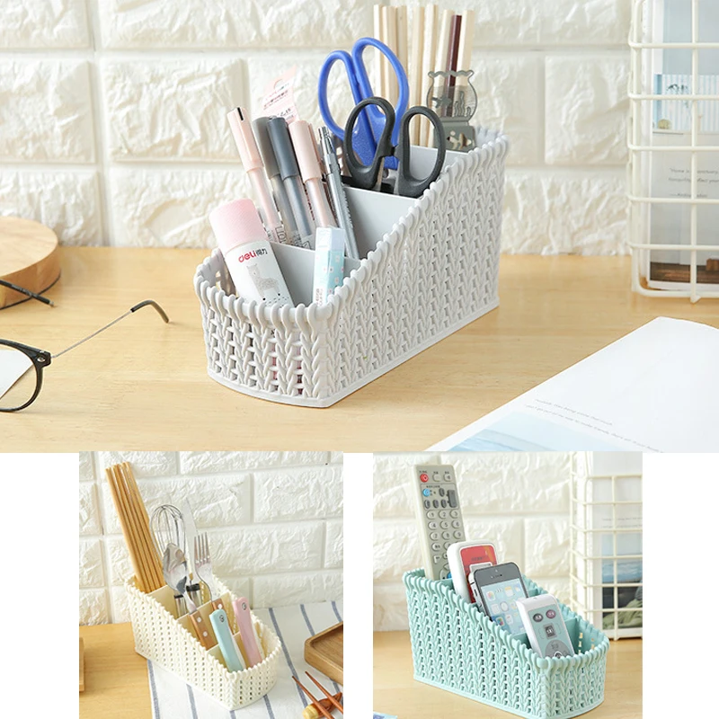 Storage Plastic Basket Box Bin Clothes Container Laundry Holder Home Organizer