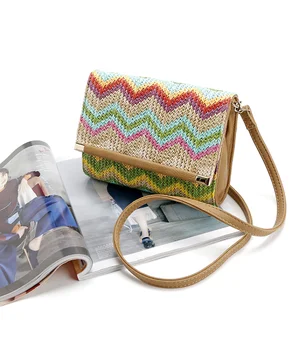 

New Fashion Female Women's Pouch bolsas New Women Straw Bag Casual Tote Bags Shoulder Bag Handbags Beach Package Messenger Bags
