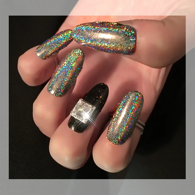 New Nail Glitters Chrome Mirror Powder Holo Flakes Sequins 0 2gram New Nail Glitters Chrome Mirror Powder Holo Flakes Sequins 0 2gram Nails Decorations Manicure Pedicure Dust