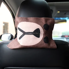 Бумажная коробка для полотенец, креативная ткань, бумажное полотенце в машине, мультфильм, милый автомобиль вещи, бумажная коробка в машине