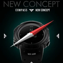 Мужской открытый спортивный компас часы EL цифровые наручные часы силиконовые дата-неделя 3 часы с будильником водонепроницаемые Relogio Masculino