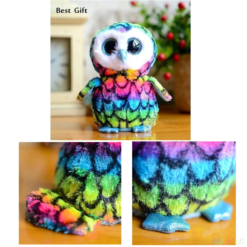 

Owl Stuffed Animals Beanie Boos Big Eyes Plush Kawaii Doll For Child Baby