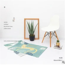 Мягкий мультфильм Стиль ватная одежда Пол Дверной Коврик для чистки ковров, для дома для Гостиная детская спальня нежный Nordic коврики животного