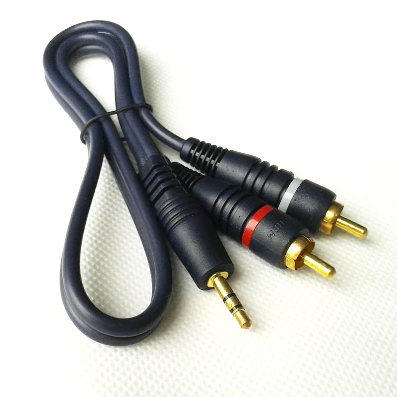 

3.5 mm a second gilded lotus AV line computer and TV speakers subwoofer RCA audio extend tieline 1 meter length