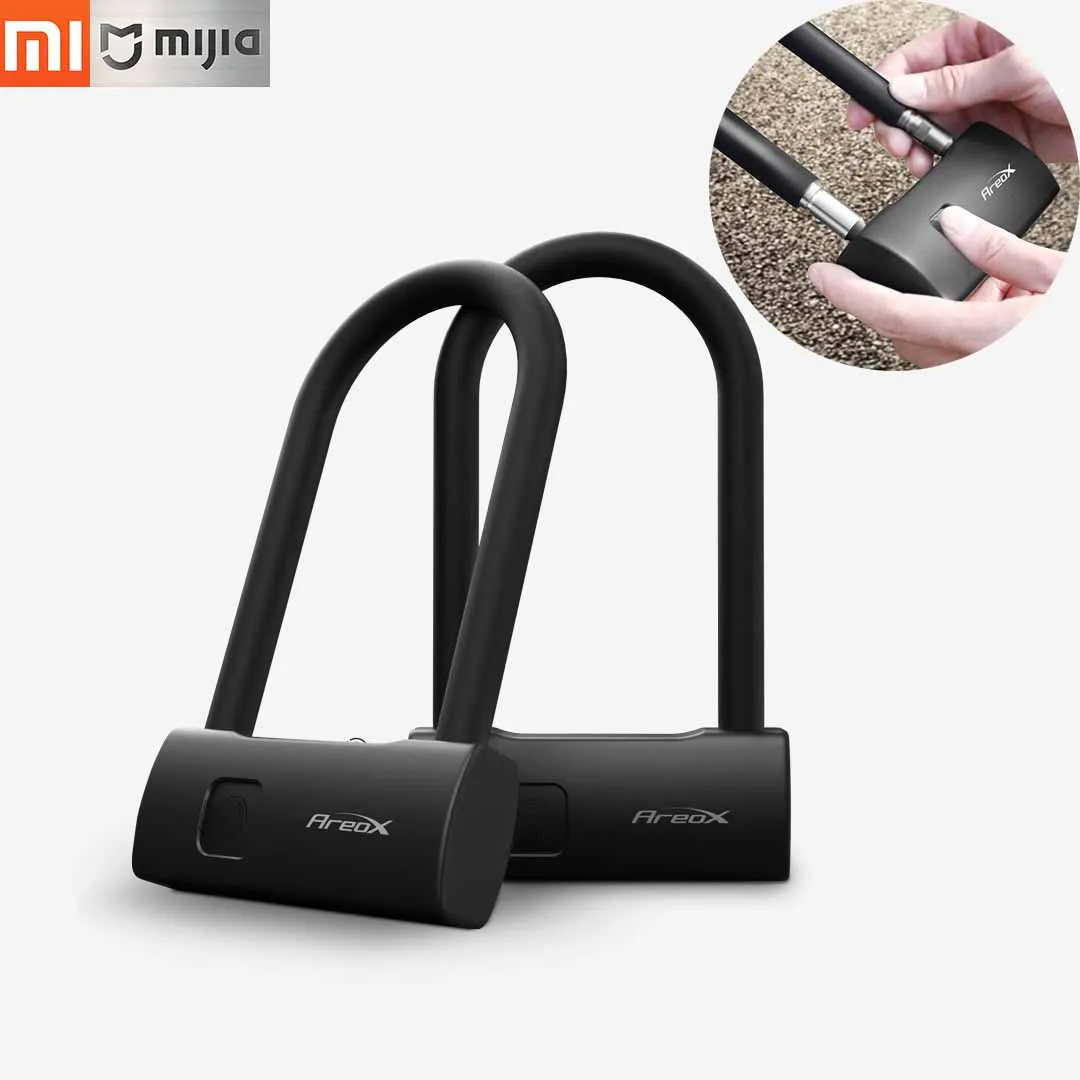 

Stock 2019 New Xiaomi AreoX U8 Smart Fingerprint U-Lock Bicycle Motorcycle USB Anti-theft U-Shape Lock 0.5S Fingerprint Unlock