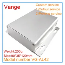 2 шт./лот Инжекционный корпус 6063-T5 алюминиевая распределительная коробка diy профили Сплит 90*35*120 мм для Wi-Fi Устройства Запуска