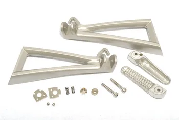 

Silver Rear Passenger Foot Peg Footrest&Bracket For For Yamaha YZF-R6 2006-2014 2007 2008 2009 2010 2011 2012 2013