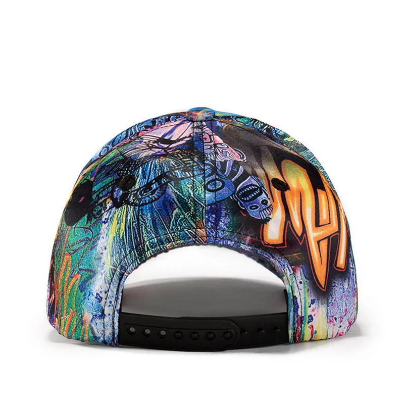 Man Baseball Cap Graffiti Embroidery Hip Hop Unisex Snapback Teenage Outdoor Dance Hat Adjustable Sport Caps Casquette (6)