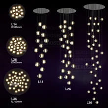 Modern decoration LED Crystal Bubbles Ball Light Dinning Pendant Light Fixture with LED Bulbs Mounted Base Crystal Hanging Lamp