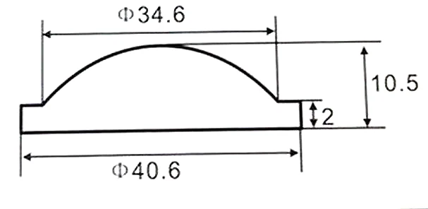 Комплект из 2 предметов, 18, 20, 22, 23-25 28 мм 29, маленького размера, круглой формы с диаметром 32 мм 34 36 37,5 42-45 47,5 50 мм полиметилметакрилатные линзы Q5 T6 L2 зум масштабируемый светодиодный фонарик налобный фонарь