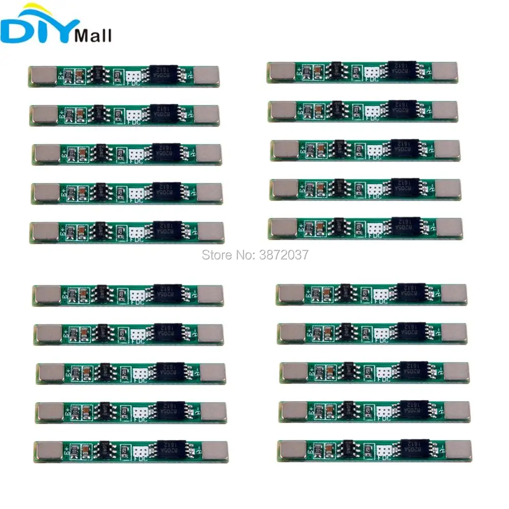 

20pcs/lot 3.7V 3A PCB Protection Board for 18650 Lithium Li-ion Polymer Battery