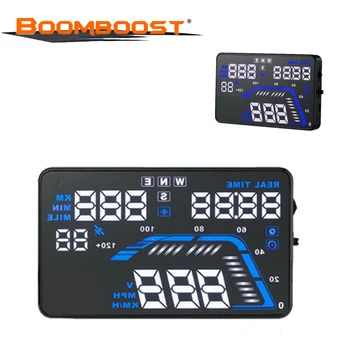 

Car HUD display Multi Color Windshield Projector car HUD GPS Speedometers Overspeed Warning Dashboard Universal NEW Q7 5.5"