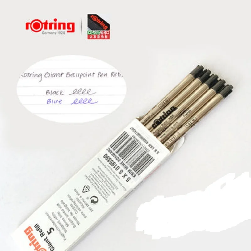 Немецкая оригинальная шариковая ручка rotring заправка синяя и черная G2