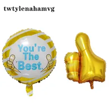 Школьный детский подарок на день рождения, Большой Золотой шарик с пальцеобразными выступами, украшение на день рождения матери