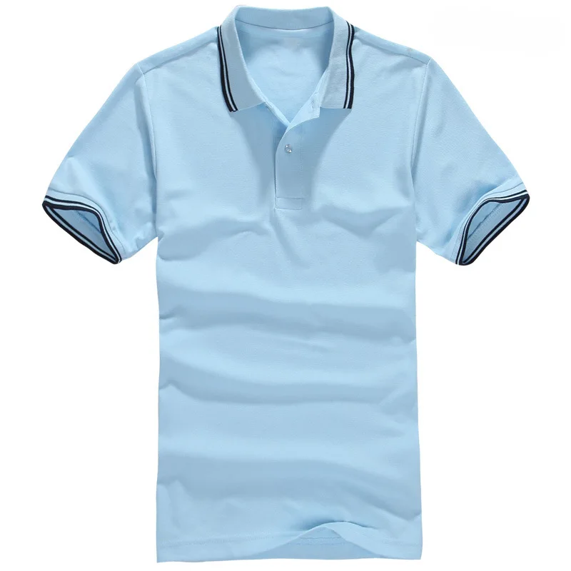 Новая брендовая мужская рубашка поло размера плюс, мужская хлопковая рубашка с коротким рукавом, Классические Трикотажные изделия, мужские топы, повседневная мужская рубашка поло со стоячим воротником