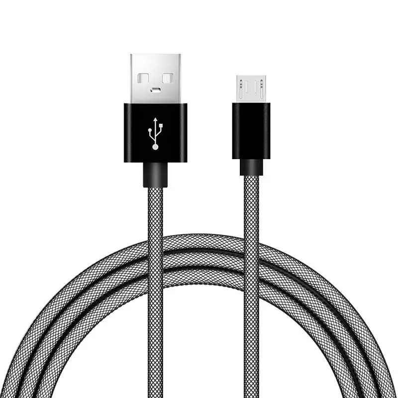 

1m Fishing Net Braided 2.4a Fast Charging Data Line For Apple Android Music Smart Phone Micro Usb Cable FDC3080