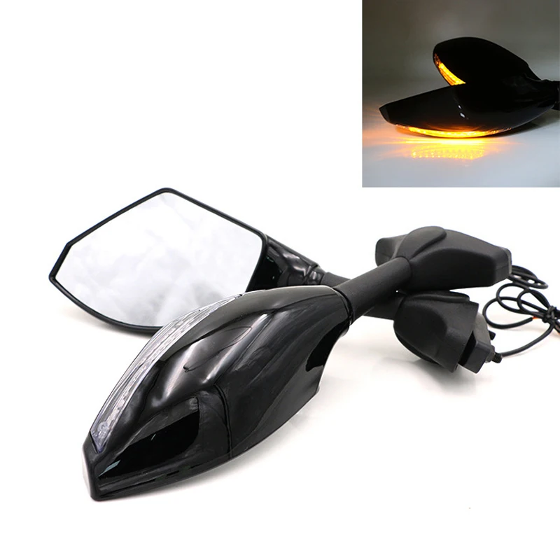 GSXR1000 2007 2008 2009 2010 мотоциклетное зеркало заднего вида с поворотным светом для SUZUKI GSX