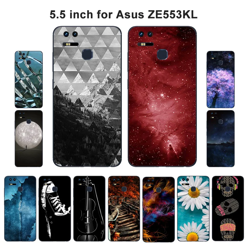 Мягкий чехол из ТПУ для Asus Zenfone 3 Zoom ZE553KL 5 дюйма силиконовый Для Scape с