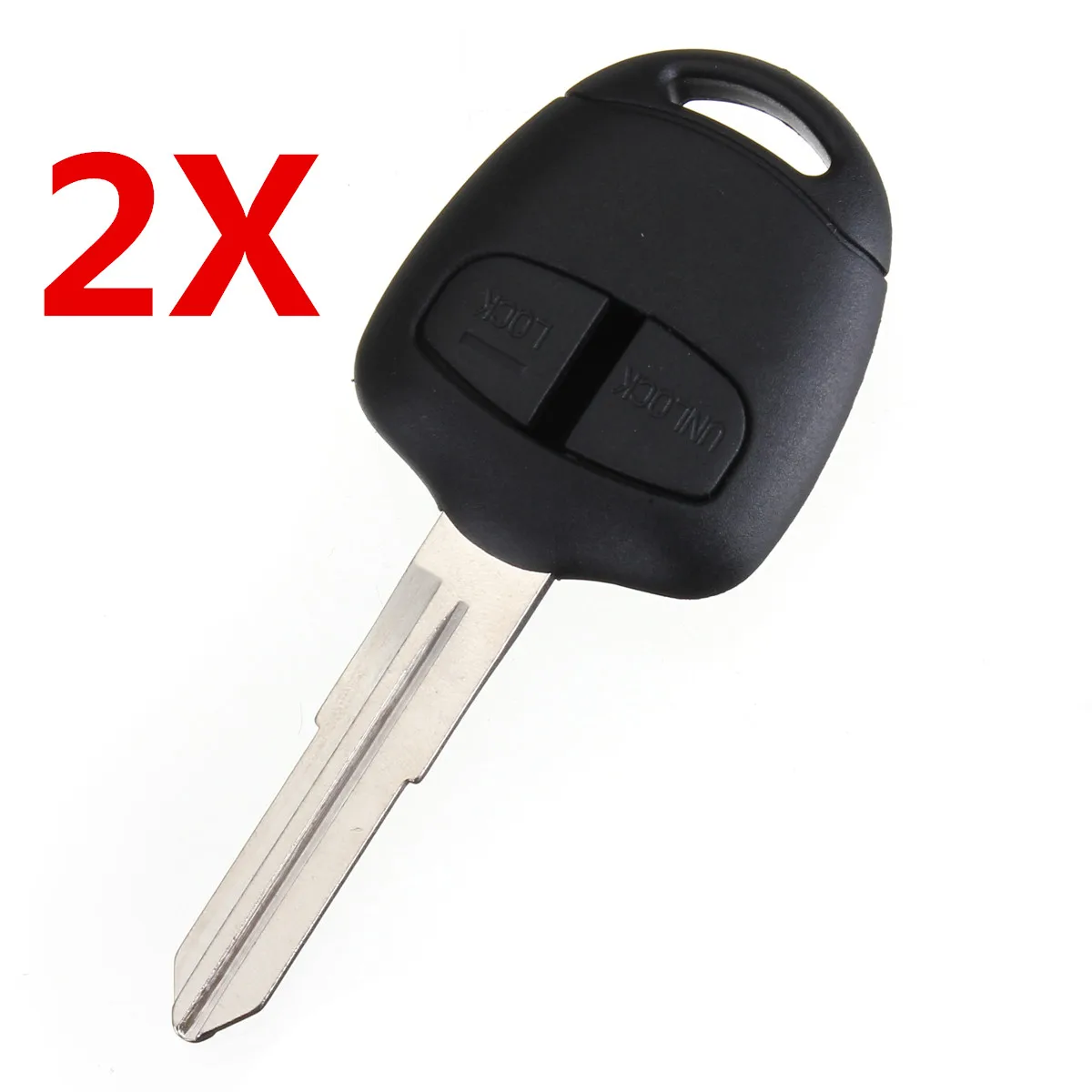 

2Pcs Car Remote Key 2 Buttons Fob Shell Case for MITSUBISHI Grandis Outlander Lancer IV V VI