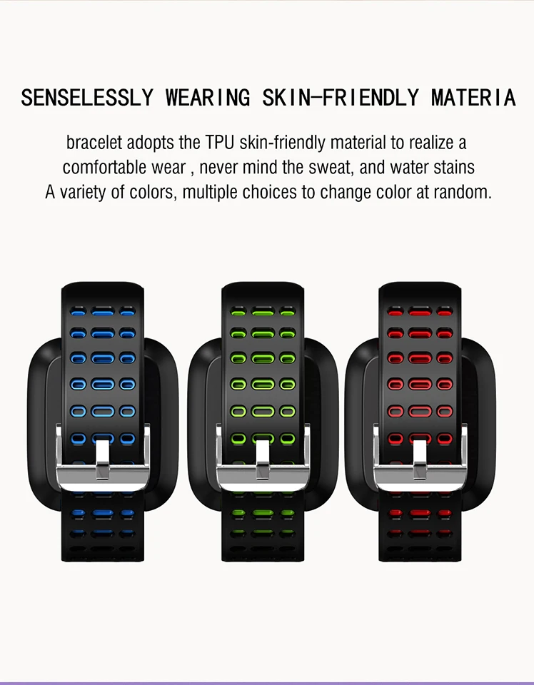Torntisc Q8 Fitness Bracelet Heart Rate Blood Pressure monitor IP67 Waterproof smart band Sport Smart Watch Men For Android IOS Phone (15)