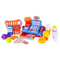 Emulational супермаркет кассовый кассир Дети раннего Развивающие игрушки для детей
