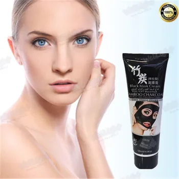 

Acne Black Head Volcanic Mineral Mud Black Mask for Deep Cleansing Blackhead Pimple Remover Face Mask Blackheads mascara 120ml