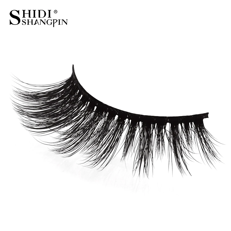 New lash 3d mink eyelash extension cross false eyelashes 1 pair natural makeup winged eyelashes hand made lashes #72 (2)