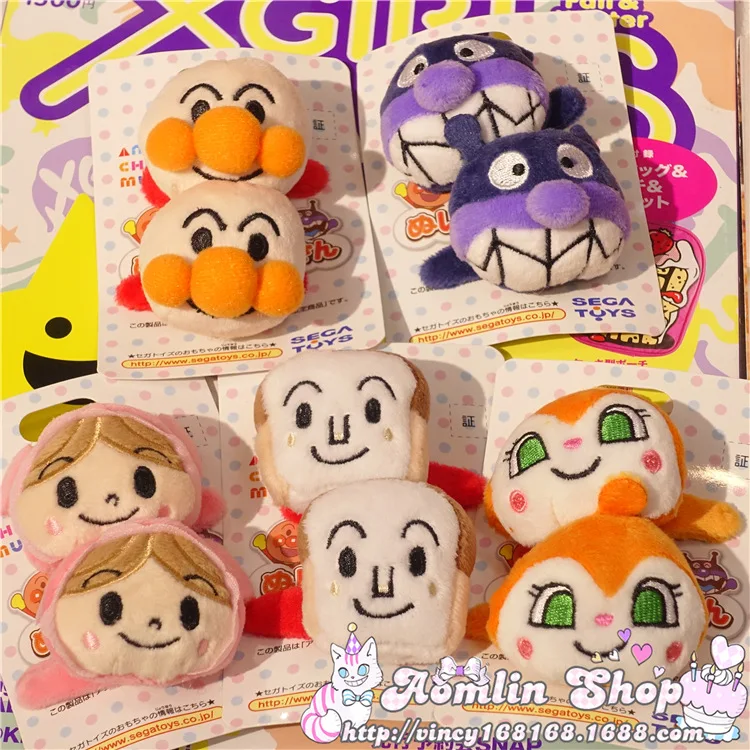 

Super Hot Anpanman Toy Bread Superman Hairpin Cute Plush Design Hair accessories gift Children's love gifts toy