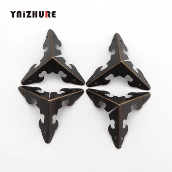 

Case Box Corners For Furniture Decor Triangle Flower Side,Wooden Box Corner,Bronze Tone,30*30mm,8Pcs