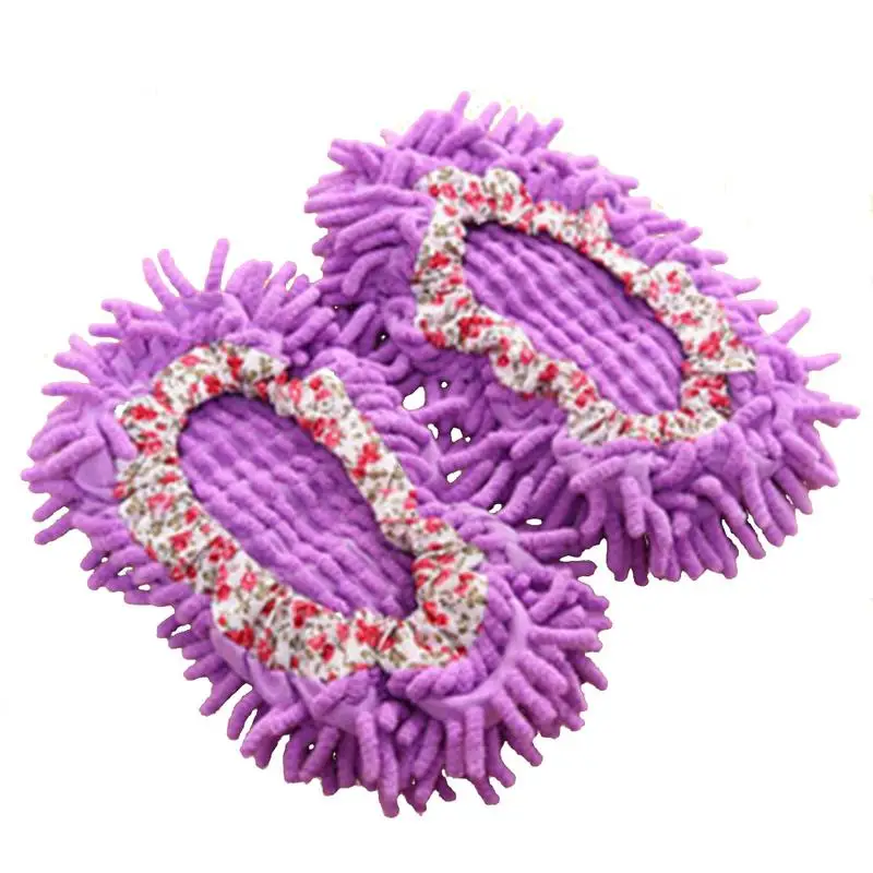 Моющиеся Чехлы для обуви многократного применения для уборки дома универсальные абсорбирующие бахилы ленивые моющие Тапочки - Цвет: Purple