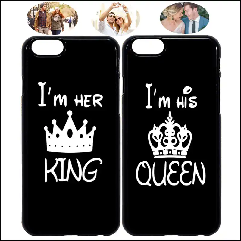 I M Her King And I M His Queen Crown Matching Couple Phone Case