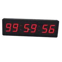 Btbsign Large LED Countdown Timer Stopwatch With Wired Switch Button and Remote Obstacle Course Races Fitness Timer 2.3 Inch Red 2