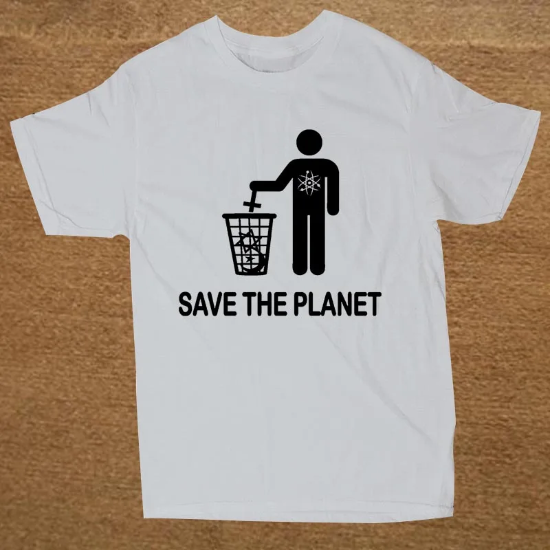 Летняя Новинка, забавные атеистские футболки Save The Planet, мужские хлопковые футболки с круглым вырезом, футболки в стиле хип-хоп