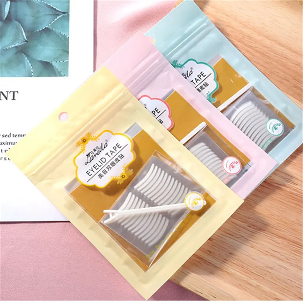 

Lameila Big Eye Beauty Mesh Lace Double Eyelid Stickers Eyelid Stickers Invisible Flesh Color Eyes Stickers