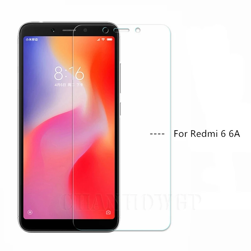 9H 2.5D полное покрытие закаленное стекло для Xiaomi Redmi 6 6A A защита экрана 6a защитное