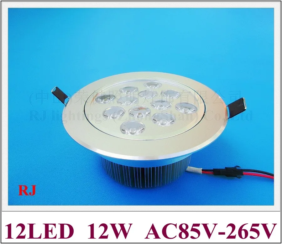 

high power LED recessed ceiling spot light lamp 12W LED down light downlight LED ceiling light 12W AC85-265V free shipping