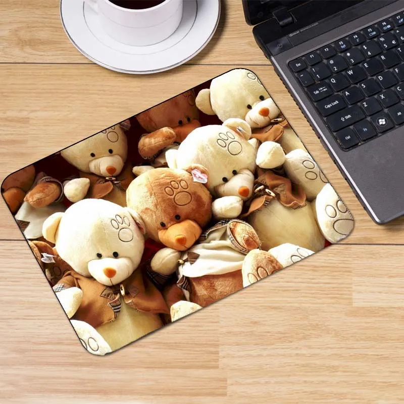 25X20CM Mairuige Лидер продаж Поддержка пользовательские игровой коврик для мыши милый забавный милый медведь кукла резиновая игровой коврик стол коврик - Цвет: 25X20CM