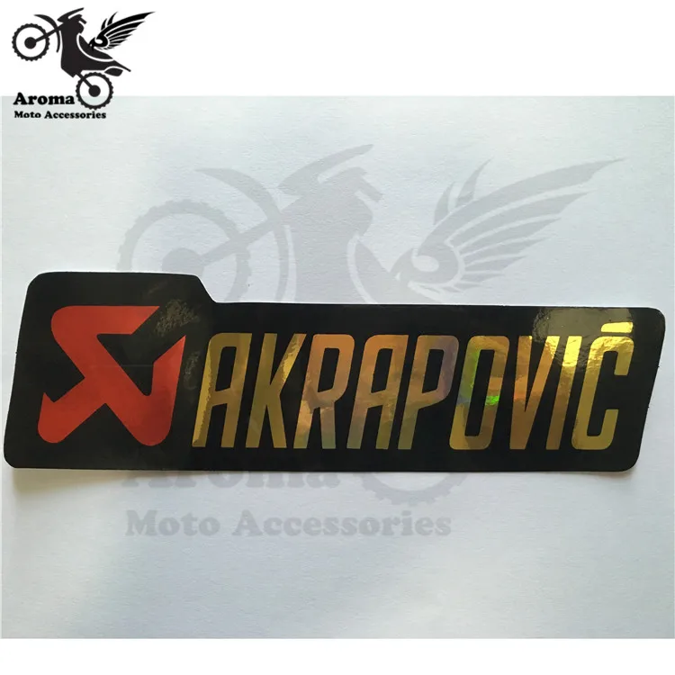 20CM*6CM big size motorcycle decal for akrapovic exhaust motorcycle