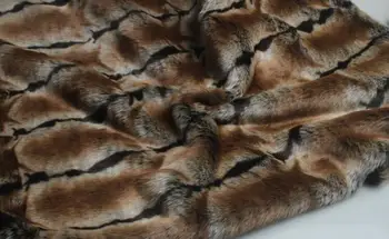 

5style Rex rabbit long hair animal cotton plush wool fabric for coat textiles handmade patches Jacquard thick sequin fabric A346