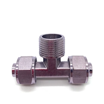 

3 Different Caliber Copper Material Pneumatic Screw Thread Quick Connectors Fitting PB4MM-16MM Gas Hose Tube One Touch Push Into