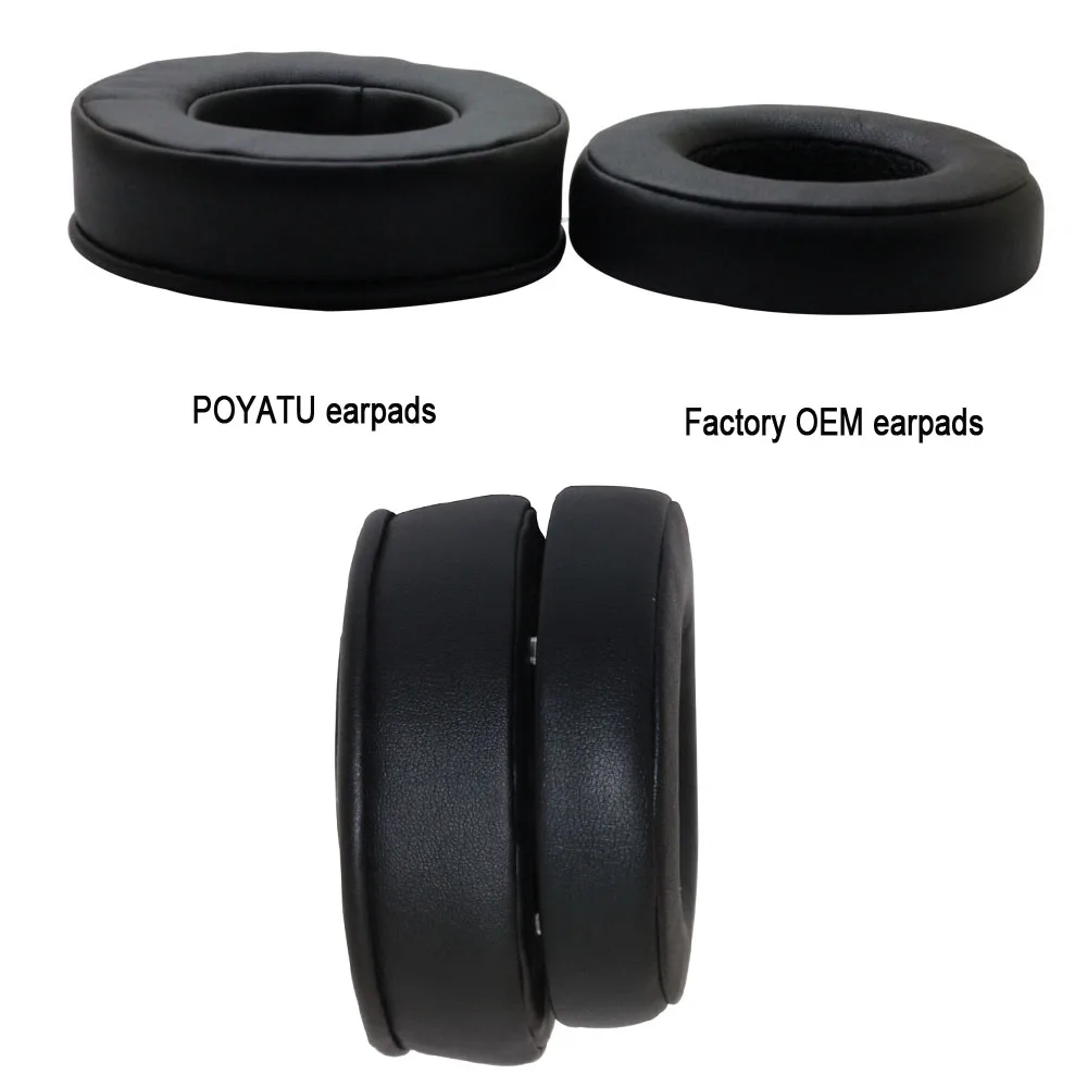 POYATU Ear Pads For Headphones Ear Cushions For Bluedio T4 T4S Headphones Replacement Ear Pads Cushions Cover Black-23-1