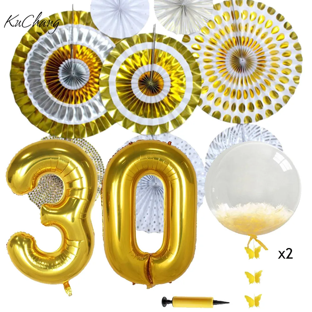 Felice Di Compleanno 30 Set 30 Anniversario Di Matrimonio Decorazione Forniture 40 Foil 24 Chiaro Palloncini In Mylar Senza Wrikle Lattice Multi In Palloncini E Accessori Da Casa E Giardino Su Aliexpress Com