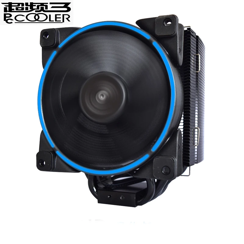 Pccooler GI-H58UB 5 Heatpipe кулер для процессора 12 см светодиодный вентилятор для Intel 2011 1156 AMD радиатор охлаждения процессора 120 мм тихий вентилятор для ПК