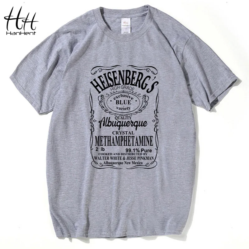 HanHent Hermanos T-Shirt Man Breaking Bad T Shirt Men Walter White Cook Tops Heisenberg Men Tops Tees 2016 Summer Fashion New
