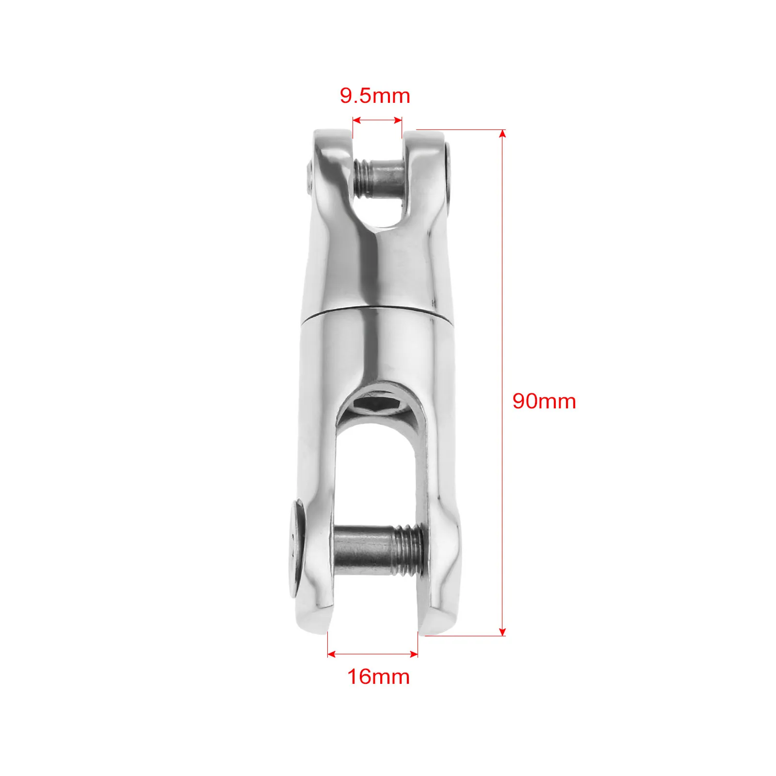 Gohantee 1 шт. Нержавеющая сталь якорь 1/4 "до 5/16" цепь 360 градусов поворотный Разъем цепи для морской якорь цепь разъем