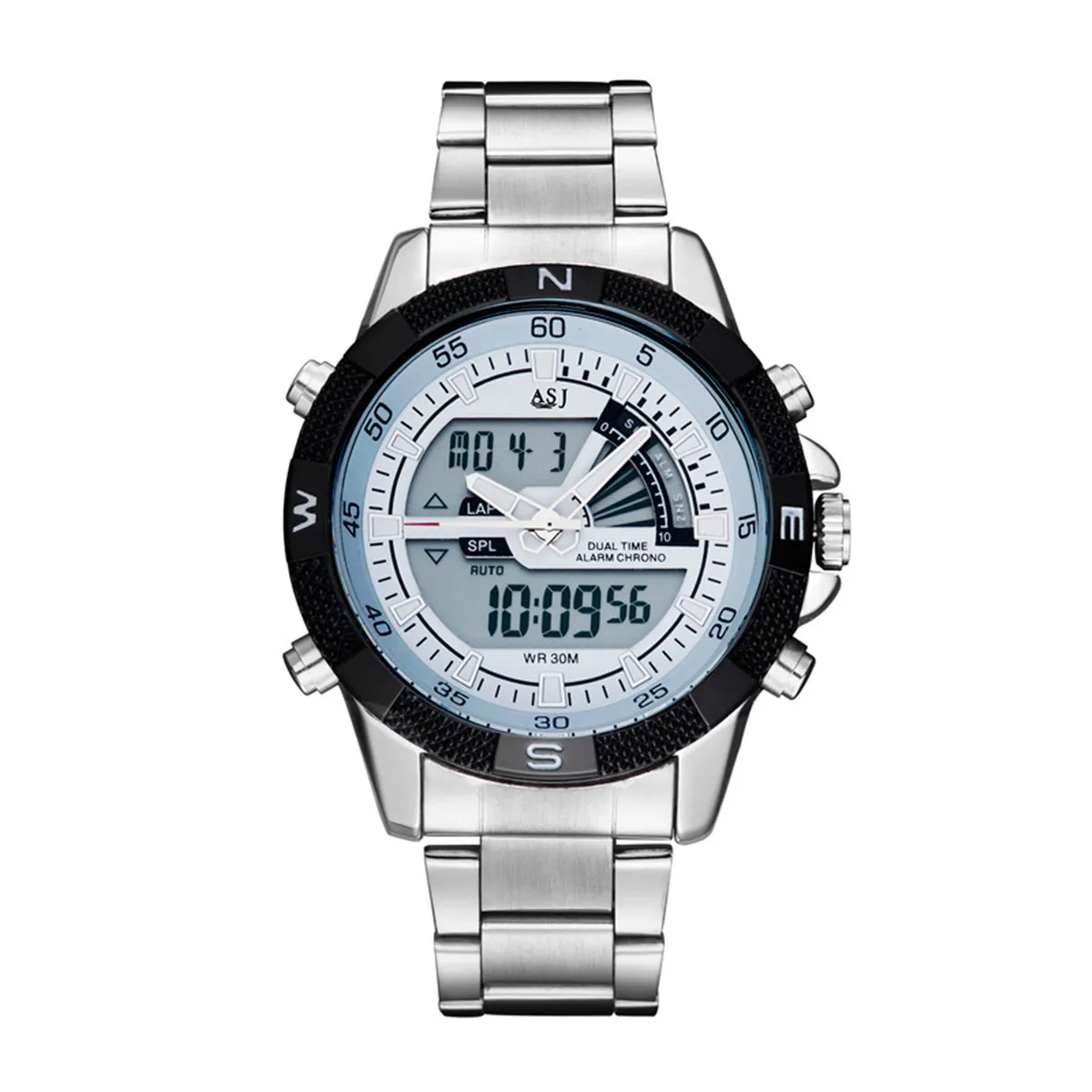 

New Watches Men Luxury Brand ASJ Men's Quartz LED Digital Clock Man Army Military Sport Wrist Watch Relogio Masculino Gift