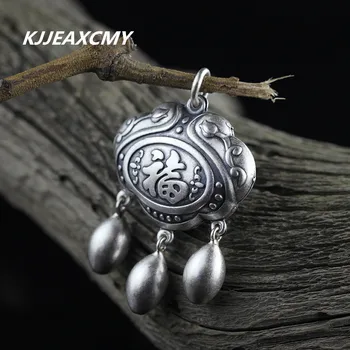 

The new KJJEAXCMY sub light heart Buddha Maitreya S999 Sterling Silver Heart Sutra Pendant