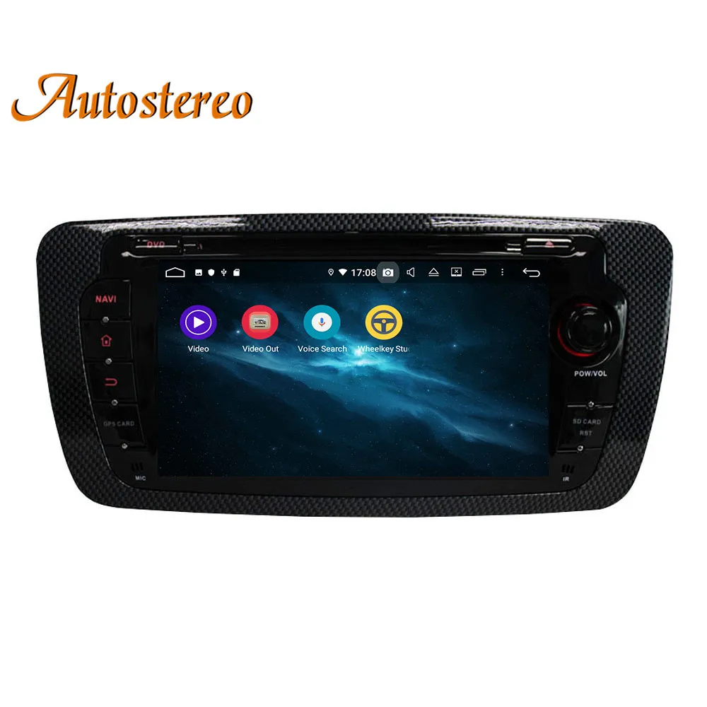 Excellent DSP Android 9 Car DVD player car GPS Navigation For SEAT IBIZA 2009-2013 color flower stereo multimedia headunit auto carpad IPS 2