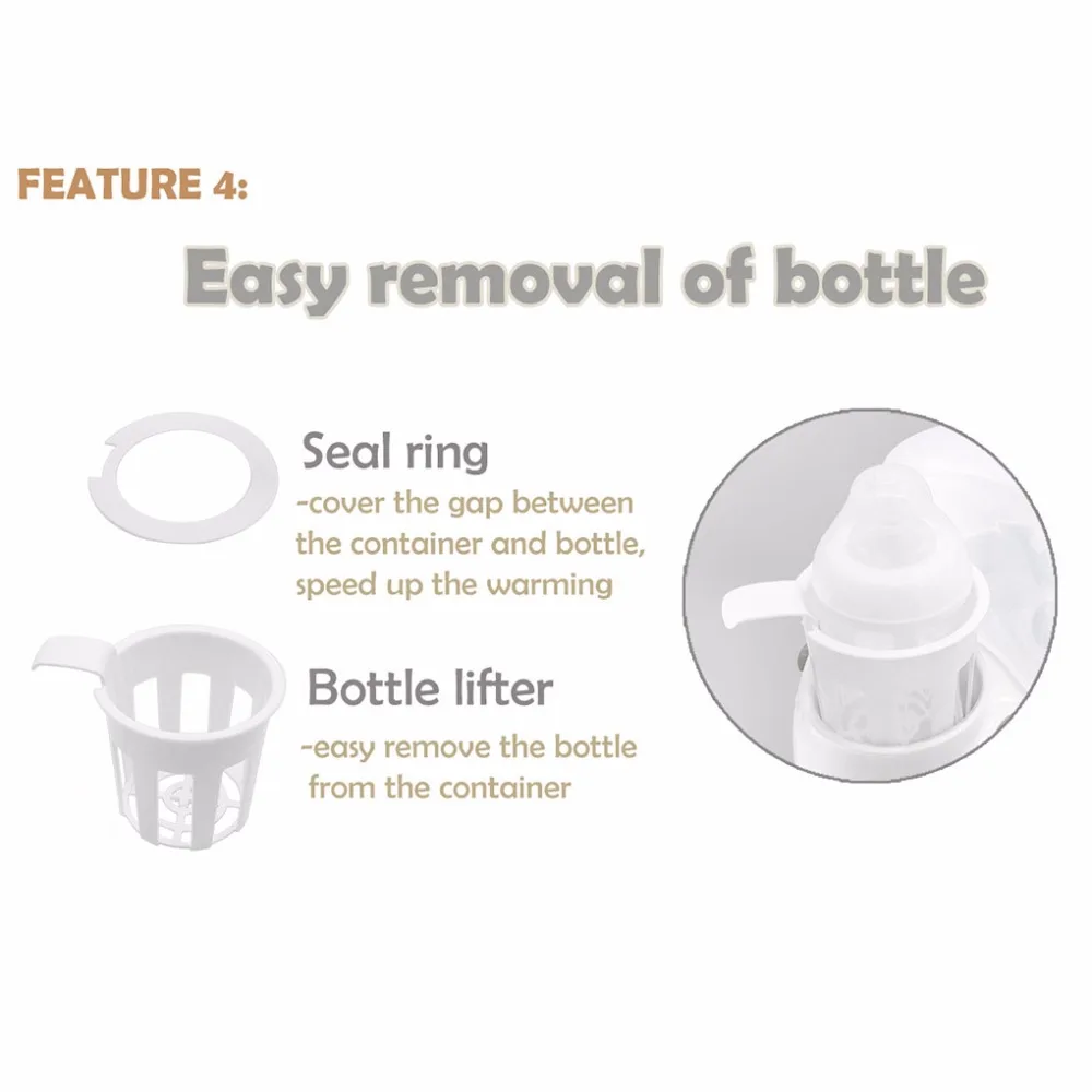 New 4 in 1 Baby Bottle Warmer Breast Sterilizer Multi-functional Breast Milk Heater Food Steam Heating Electric Sterilizer  (16)